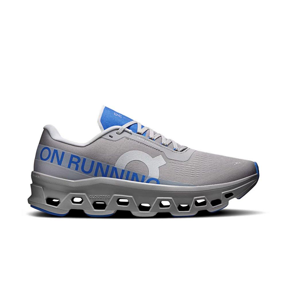 On Cloudmonster 1 "Alloy/Jay" Men's Shoe - GREY/ROYAL